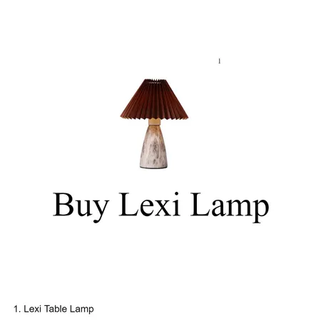 Buy Lexi Table Lamp Interior Design Mood Board by blinkthemes6278 on Style Sourcebook