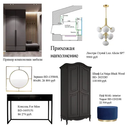 Прихожая наполнение Interior Design Mood Board by TatianaFololeeva on Style Sourcebook