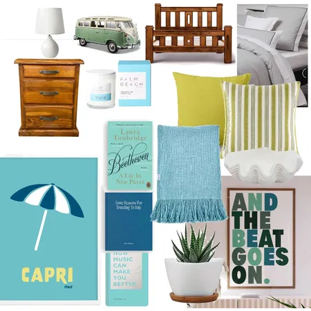 Chartreuse Beaches - Bedroom Interior Design Mood Board by Allanah June on Style Sourcebook