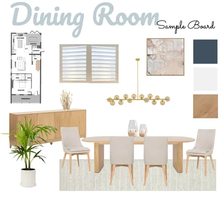 Dining Room Sample Board Interior Design Mood Board by Louise Kempson on Style Sourcebook