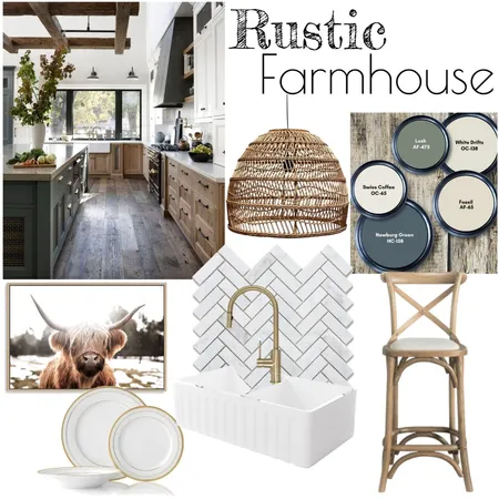 Rustic Farmhouse Kitchen Interior Design Mood Board by Scaren85 on Style Sourcebook