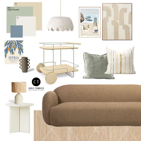 Living Room P0124 Interior Design Mood Board by Carly Thorsen Interior Design on Style Sourcebook