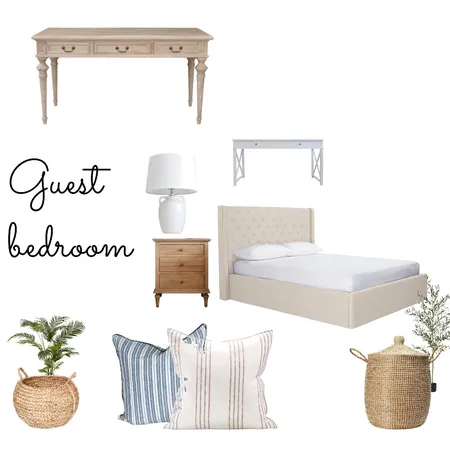 Guest Bedroom Interior Design Mood Board by yvettemcget on Style Sourcebook