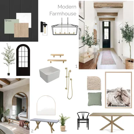 Modern Farmhouse Interior Design Mood Board by danni_xx10@hotmail.com on Style Sourcebook