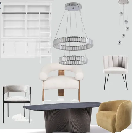 91 Milina Rd. Formal Dining Concept- Modern Italian Monochromatic Interior Design Mood Board by Mamma Roux Designs on Style Sourcebook