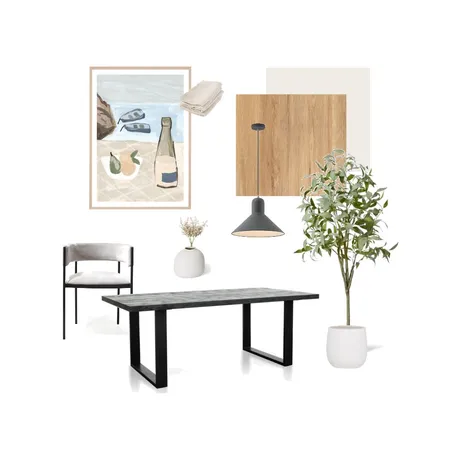 Modern Dining Room Featuring Black Dining Table Interior Design Mood Board by Style Sourcebook on Style Sourcebook