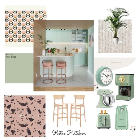 Retro Kitchen Interior Design Mood Board by Tarnya on Style Sourcebook