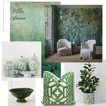 Green love Interior Design Mood Board by Villa Anna Interiors on Style Sourcebook