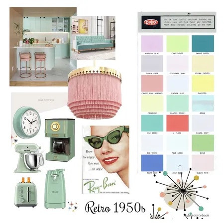 Retro Interior Design Mood Board by Tarnya on Style Sourcebook