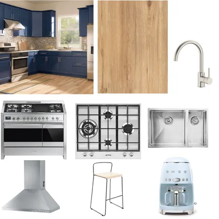 Blue light kitchen cabinet Interior Design Mood Board by Hanse on Style Sourcebook