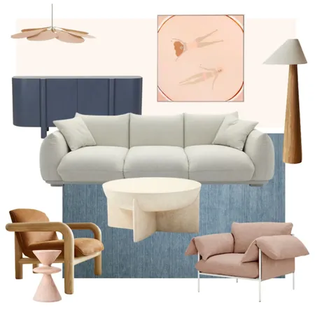 Playful contemporary living room Interior Design Mood Board by Stylosaurus Studio on Style Sourcebook