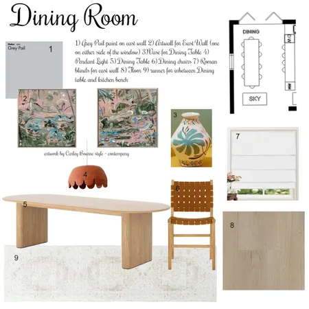 Dining room sample Board Interior Design Mood Board by Nikshodgson Interior Designs on Style Sourcebook