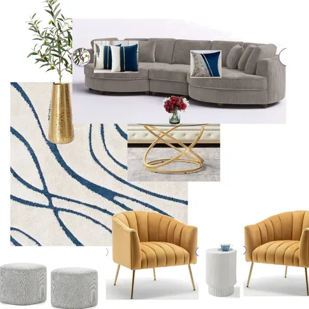 Family Room Interior Design Mood Board by LUX WEST I.D. on Style Sourcebook