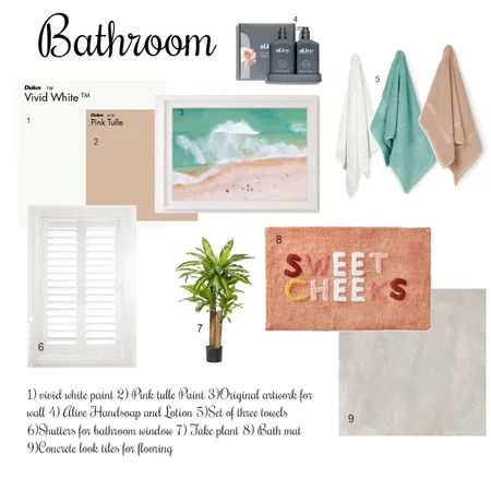 Bathroom sample board Interior Design Mood Board by Nikshodgson Interior Designs on Style Sourcebook