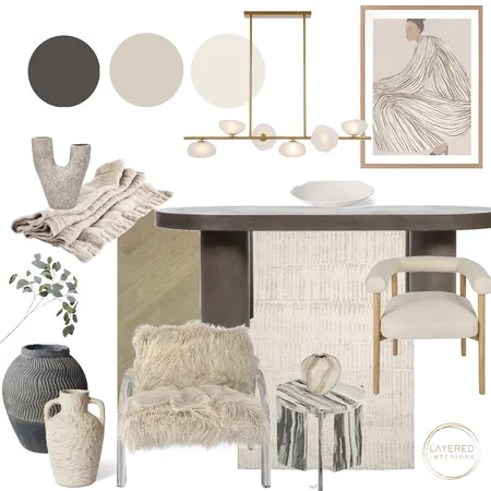 Textural Living Dining Interior Design Mood Board by Layered Interiors on Style Sourcebook
