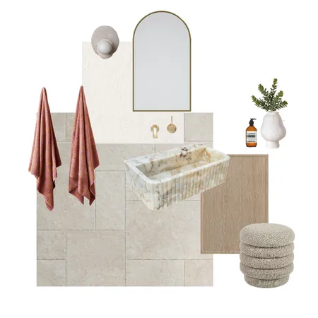 Natural Mediterranean Bathroom Interior Design Mood Board by The Sanctuary Interior Design on Style Sourcebook