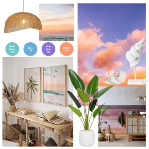 Accented analogue style - blue/purple/orange Interior Design Mood Board by Chris on Style Sourcebook