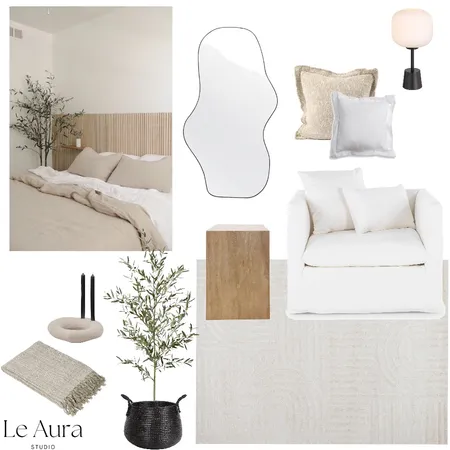 Master Bedroom Interior Design Mood Board by Le Aura Studio on Style Sourcebook