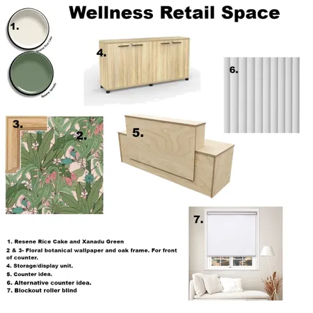 Wellness Retail Space Interior Design Mood Board by Studio184interiordesign on Style Sourcebook