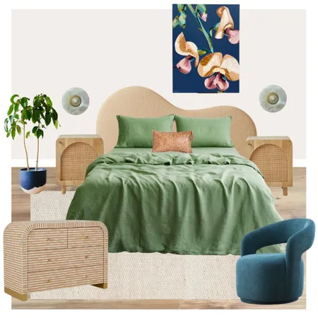 Moody organic master bedroom Interior Design Mood Board by Stylosaurus Studio on Style Sourcebook
