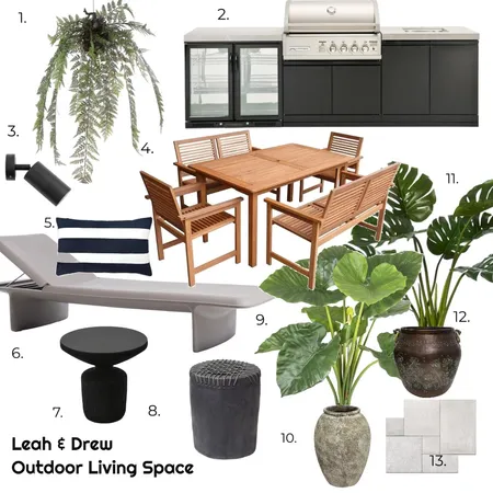 leah & drew outdoor Living Space Interior Design Mood Board by mel@hothousestudio.com on Style Sourcebook