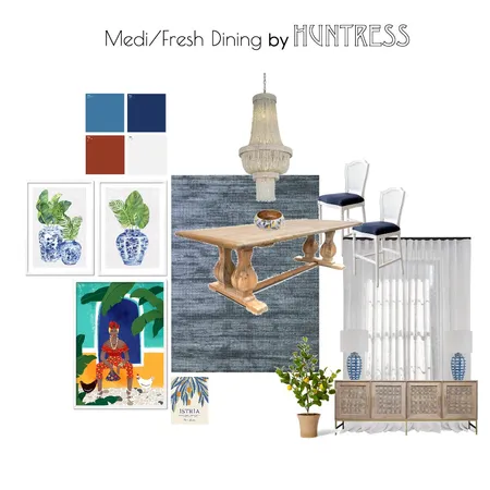 Mediterranean Dining Room Interior Design Mood Board by the huntress on Style Sourcebook