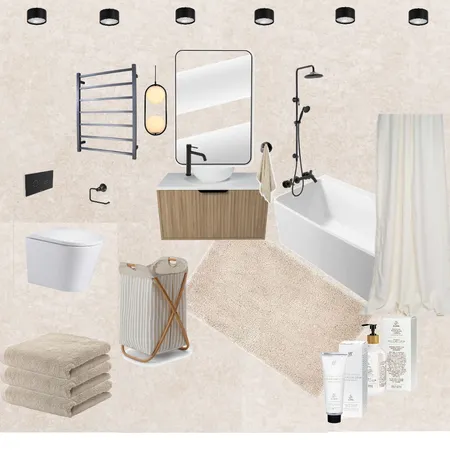 Ванная монохром Interior Design Mood Board by ЗуХай on Style Sourcebook