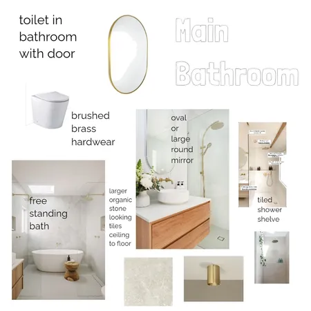main bathroom Interior Design Mood Board by kimberleymegan9@gmail.com on Style Sourcebook