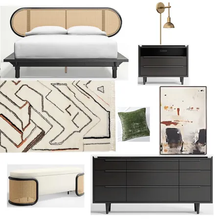 Kaitlyn cane bed layout Interior Design Mood Board by Jennjonesdesigns@gmail.com on Style Sourcebook