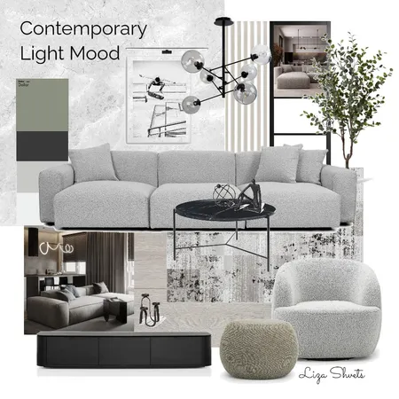 Contemporary Light Mood Interior Design Mood Board by LizaShvets on Style Sourcebook