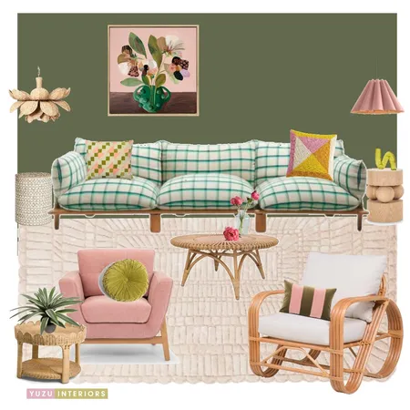 Spring Playful Livingroom Interior Design Mood Board by Yuzu Interiors on Style Sourcebook