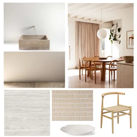 Neutral Dining Room Interior Design Mood Board by Muse Design Co on Style Sourcebook