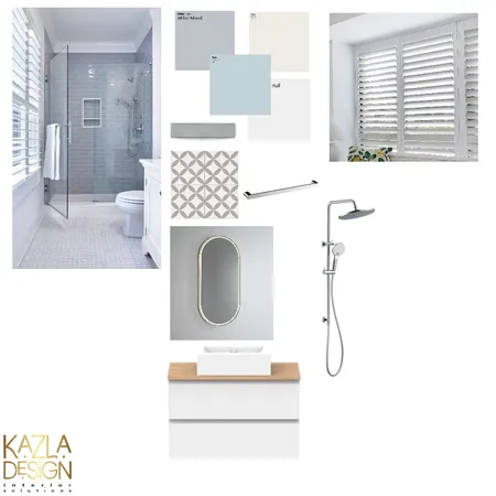 Master Bathroom 1 Interior Design Mood Board by Kazla Design on Style Sourcebook