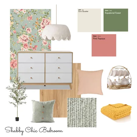 Shabby Chic Bedroom Moodboard Interior Design Mood Board by mjohnson2@karpinskieng.com on Style Sourcebook