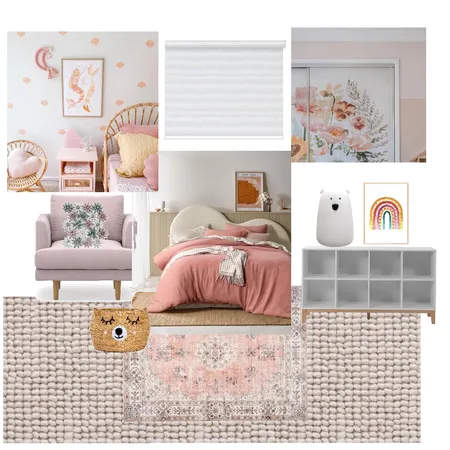 Pink girls bedroom Interior Design Mood Board by Red House Reno on Style Sourcebook