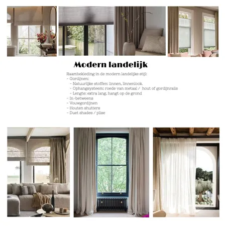 Modern Landelijk Raambekleding Interior Design Mood Board by JBD Design on Style Sourcebook