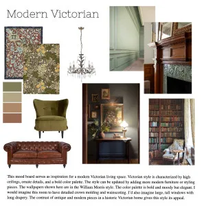 Modern Victorian Interior Design Mood Board by sbroderick on Style Sourcebook