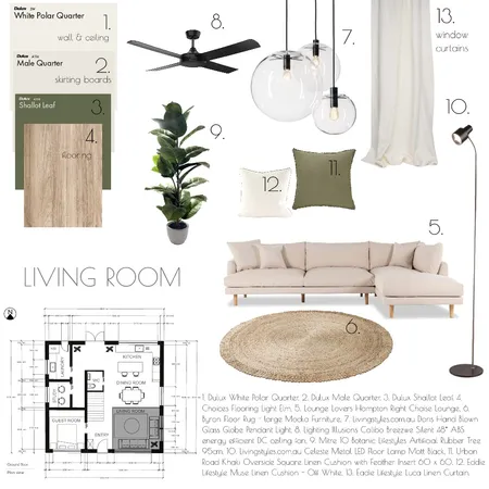 M9 Living Room Interior Design Mood Board by Hayley on Style Sourcebook