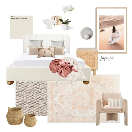 Soft pinks Bedroom Interior Design Mood Board by Jas and Jac on Style Sourcebook