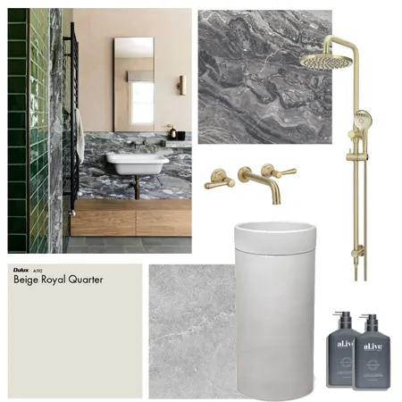 Moody Bathroom - Designer Tools Project Interior Design Mood Board by Studio McHugh on Style Sourcebook