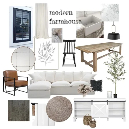 Modern Farmhouse Interior Design Mood Board by stjackson1012@gmail.com on Style Sourcebook