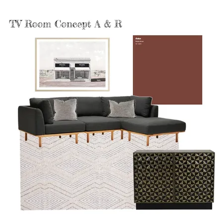 A&R TV Room 1 Interior Design Mood Board by Lisa Crema Interiors and Styling on Style Sourcebook