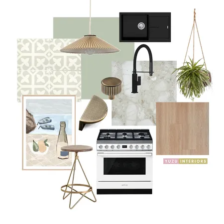 Fresh Patterned Kitchen Interior Design Mood Board by Yuzu Interiors on Style Sourcebook