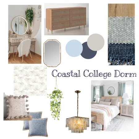 Coastal College Dorm Interior Design Mood Board by gordonjuju01@yahoo.com on Style Sourcebook