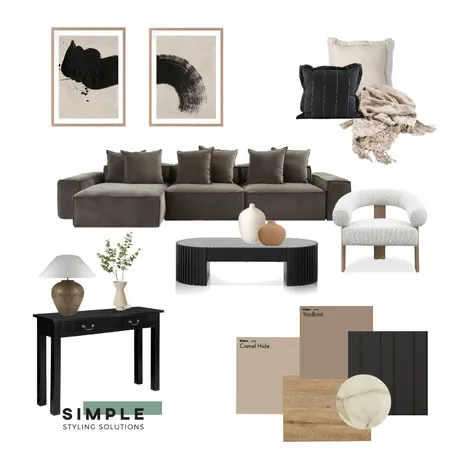 Emma - Contemporary Living Interior Design Mood Board by Simplestyling on Style Sourcebook