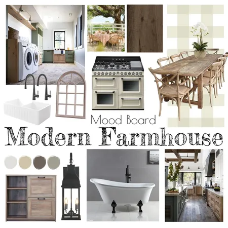 Modern Farmhouse Interior Design Mood Board by candicejnott@gmail.com on Style Sourcebook