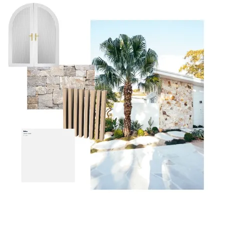 Exterior White House with stone feature Interior Design Mood Board by Bex Interiors on Style Sourcebook