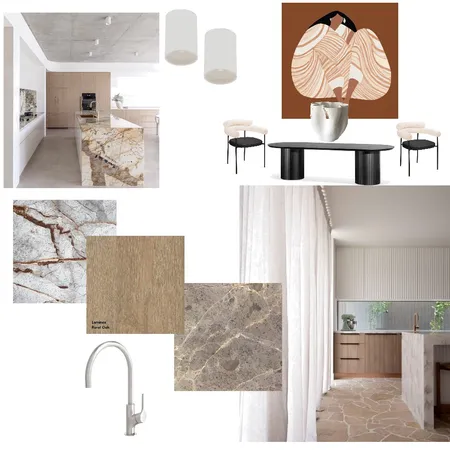 Neutral kitchen and Dining Interior Design Mood Board by Bex Interiors on Style Sourcebook