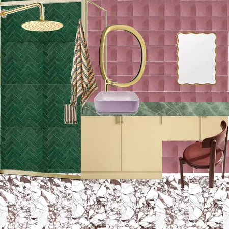 Bath - Green Pink Marble 16 Interior Design Mood Board by dl2407 on Style Sourcebook