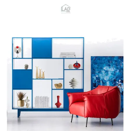 синий стеллаж 1 Interior Design Mood Board by GrishaNatasha on Style Sourcebook